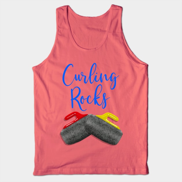 Curling Rocks Tank Top by Quick Brown Fox Canada 